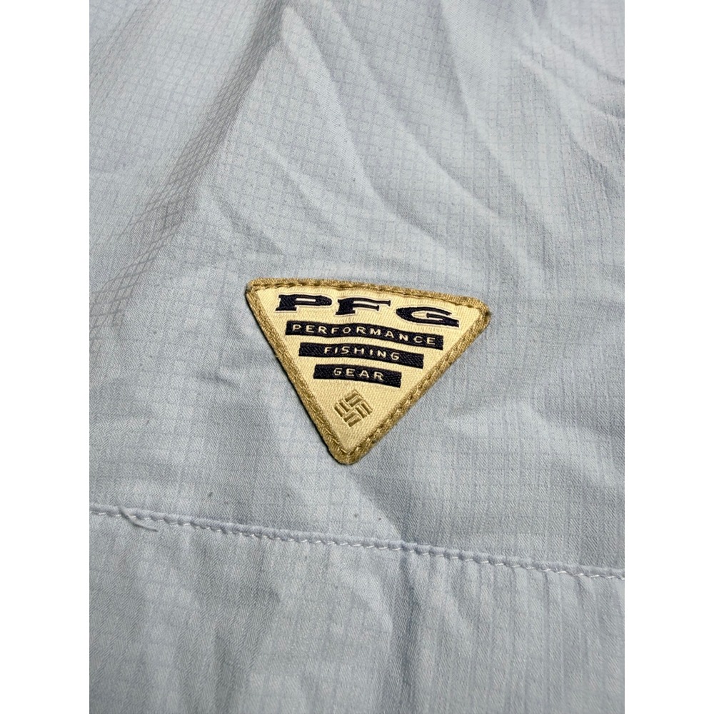 Columbia PFG Tamiami II Mens Short Sleeve Fishing Shirt Blue FM7266 XL - Picture 9 of 9
